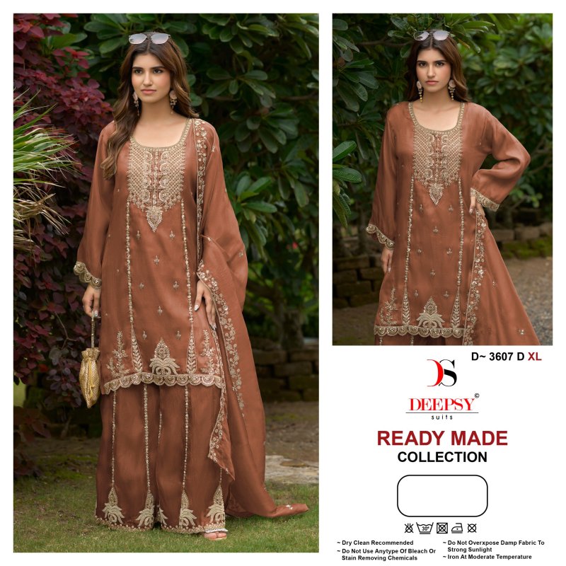 D 3607 A To D Deepsy Viscose Tissue Silk Pakistani Salwar Suits